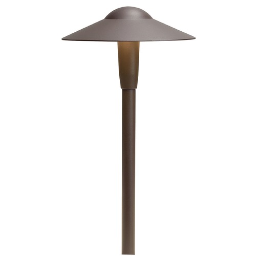 Short Dome 12V LED Path Light in Bronze 3000K by Kichler Lighting