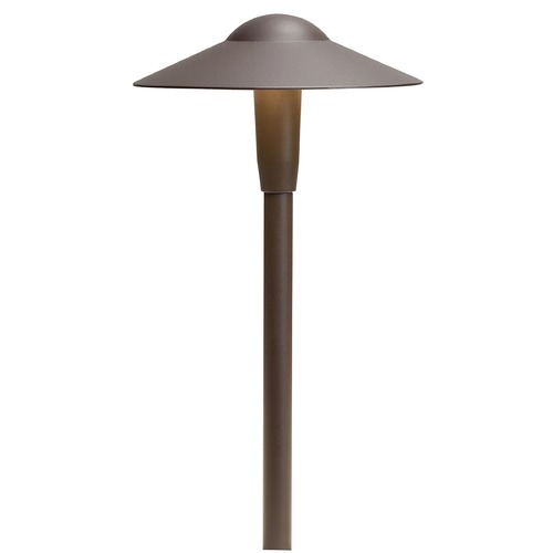 Kichler Lighting Short Dome 12V LED Path Light in Bronze 3000K by Kichler Lighting 15811AZT30R