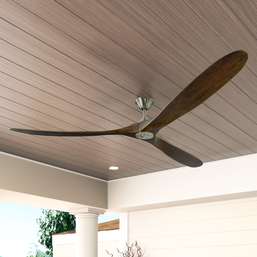 Maverick Super Max 88-Inch Fan in Brushed Steel by Visual Comfort & Co Fan Collection