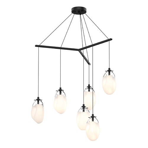 Liquid LED Multi-Light Pendant Black by Sonneman Lighting