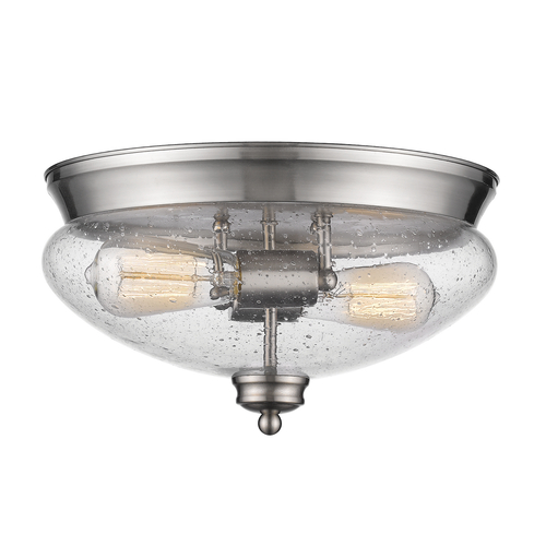 Z-Lite Amon Brushed Nickel Flush Mount by Z-Lite 722F2-BN