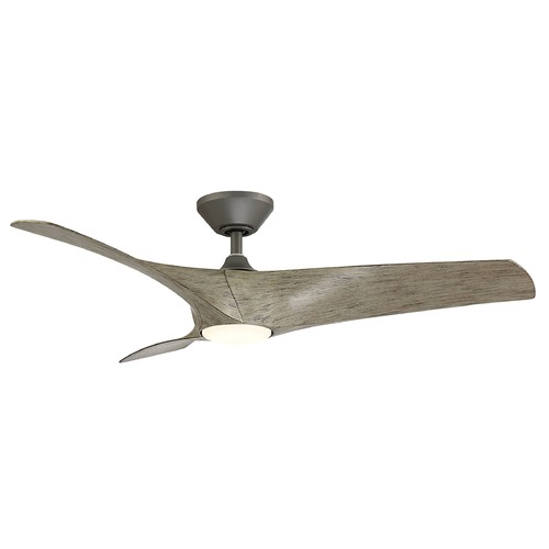 Modern Forms by WAC Lighting Modern Forms Zephyr Graphite LED Ceiling Fan with Light FR-W2006-52L27GHWW