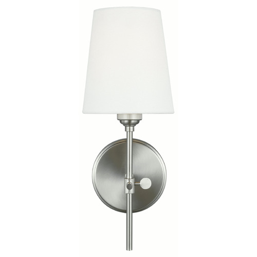 Visual Comfort Studio Collection Visual Comfort Studio Collection Thomas O'brien Baker Brushed Nickel Sconce 4187201-962