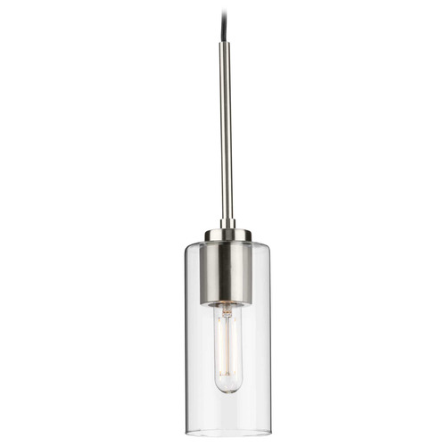 Progress Lighting Progress Lighting Atwell 1-Light Brushed Nickel Pendant P500403-009