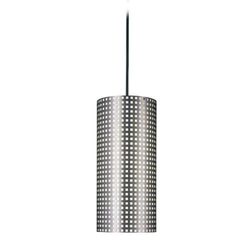 Grid Mini Pendant in Brushed Nickel by George Kovacs