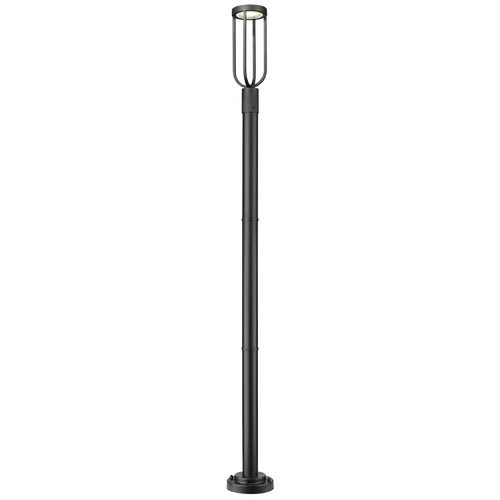 Z-Lite Leland Sand Black LED Post Light
