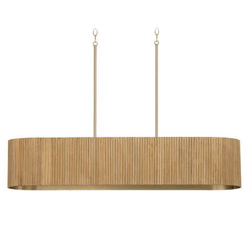 Capital Lighting Capital Lighting Donovan White Wash & Matte Brass Island Light 850751WS