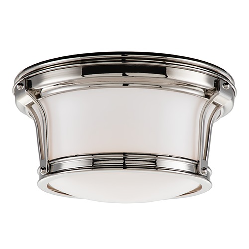 Hudson Valley Lighting Newport Flush Mount in Polished Nickel by Hudson Valley Lighting 6510-PN