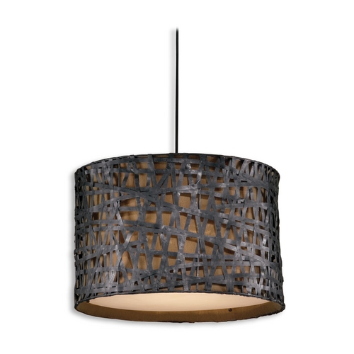 Uttermost Lighting Alita 22-Inch Pendant in Rust Black by Uttermost Lighting 21104