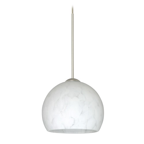 Besa Lighting Palla Satin Nickel LED Mini-Pendant Light
