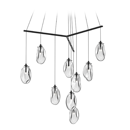 Sonneman Lighting Liquid LED Multi-Light Pendant Black by Sonneman Lighting 2977.25C