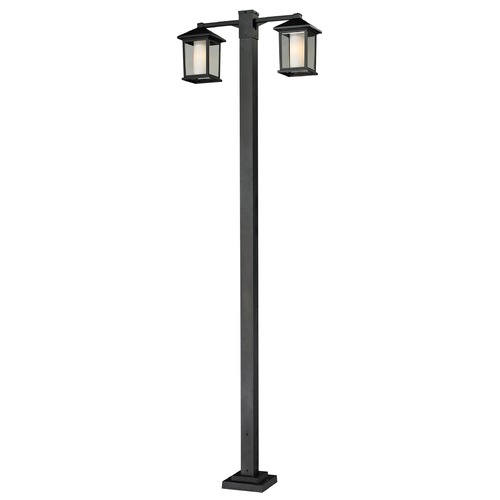 Mesa Black Post Light by Z-Lite