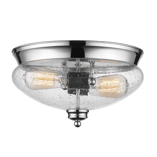 Amon Chrome Flush Mount by Z-Lite