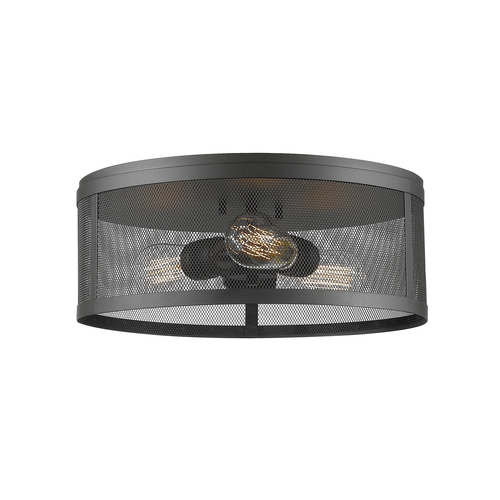 Meshsmith Bronze Flush Mount by Z-Lite