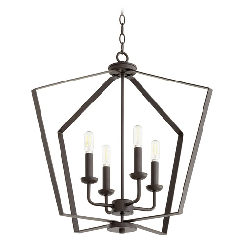 Quorum Lighting Oiled Bronze Pendant by Quorum Lighting 894-4-86