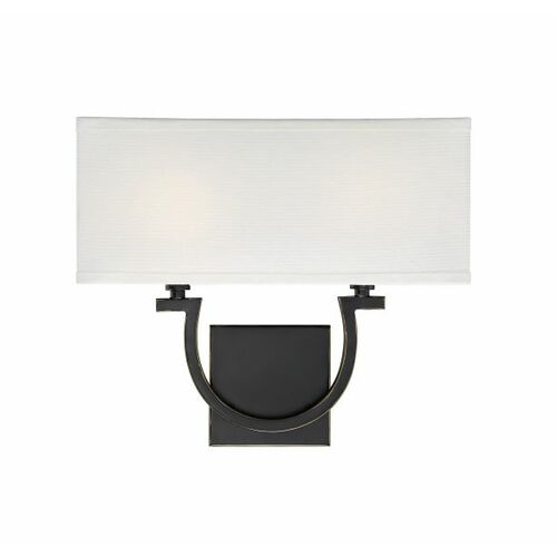 Rhodes 2-Light Wall Sconce in Classic Bronze by Savoy House
