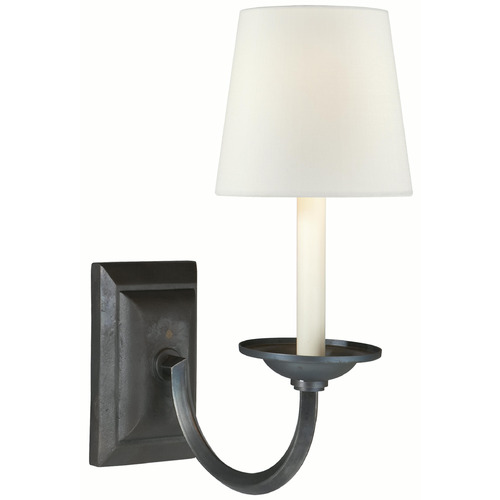 Visual Comfort Signature Collection Visual Comfort Signature Collection Chapman & Myers Flemish Aged Iron Sconce CHD1495AI-L