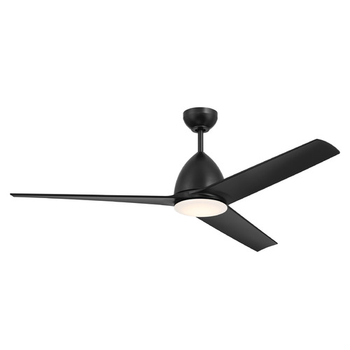 Craftmade Lighting Nitro Flat Black LED Ceiling Fan by Craftmade Lighting NTO54FB3