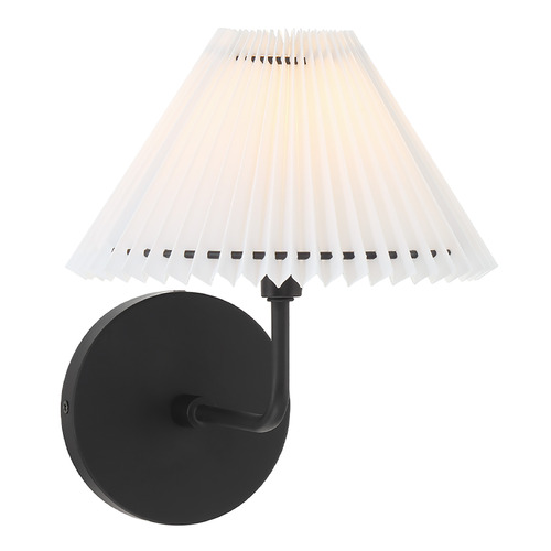 Single-Light Wall Sconce in Matte Black by Meridian