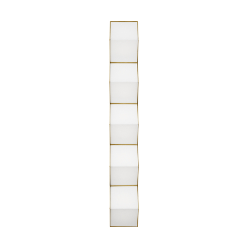 Visual Comfort Modern Collection Visual Comfort Modern Collection Clodagh Zig Zag Natural Brass LED Sconce CDWS11227WNB
