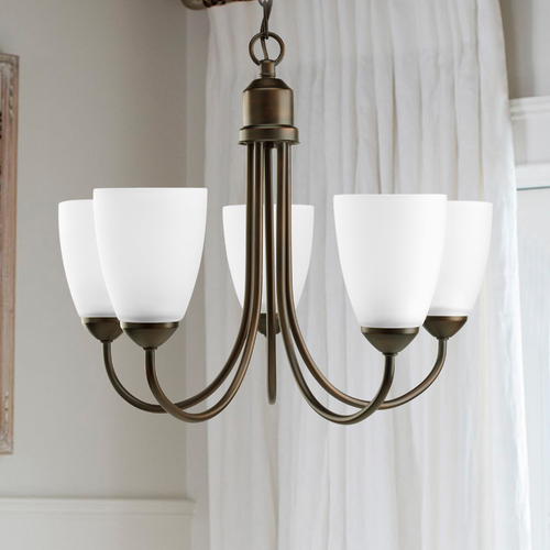 Gather 20.50-Inch Chandelier in Antique Bronze by Progress Lighting