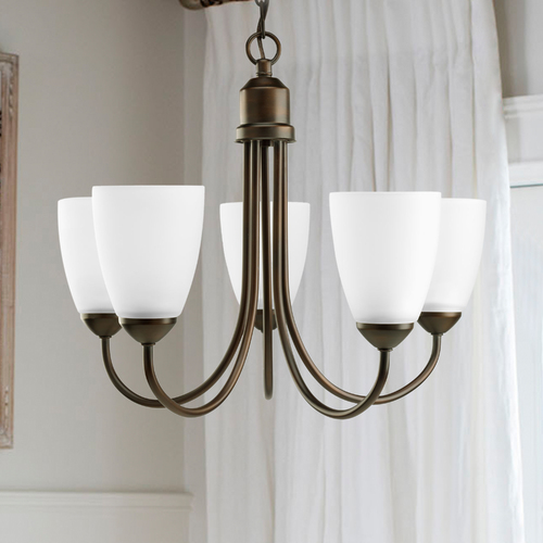 Progress Lighting Gather 20.50-Inch Chandelier in Antique Bronze by Progress Lighting P4441-20