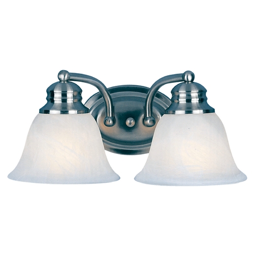 Malaga Satin Nickel Bathroom Light by Maxim Lighting