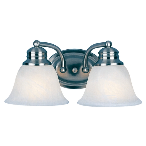 Maxim Lighting Malaga Satin Nickel Bathroom Light by Maxim Lighting 2687FTSN