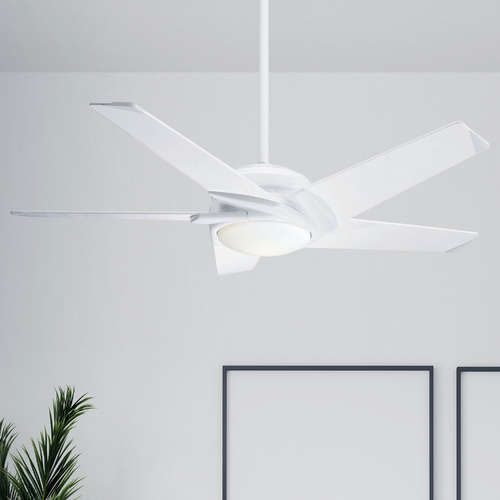 Stealth DC 54-Inch LED Fan in Snow White by Casablanca Fan Company