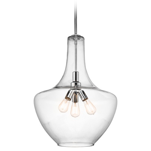 Kichler Lighting Everly 27.25-Inch High Pendant in Chrome by Kichler Lighting 42198CH