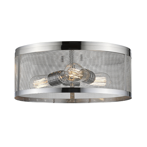 Meshsmith Chrome Flush Mount by Z-Lite