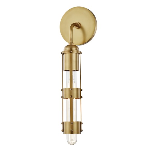 Mitzi by Hudson Valley Mitzi By Hudson Valley Mitzi Violet Aged Brass Sconce H272101-AGB