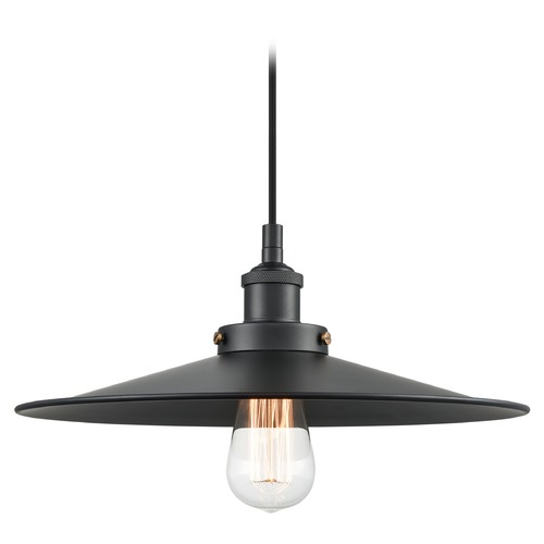 Matteo Lighting Bulstrodes Workshop Black Pendant by Matteo Lighting C46113BKBK