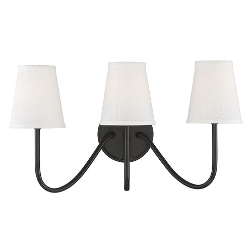 Meridian 11.25-Inch Triple Wall Sconce in Oil Rubbed Bronze by Meridian M90056ORB