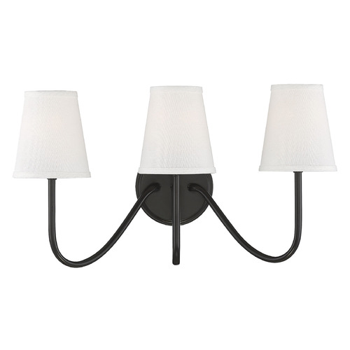 11.25-Inch Triple Wall Sconce in Oil Rubbed Bronze by Meridian