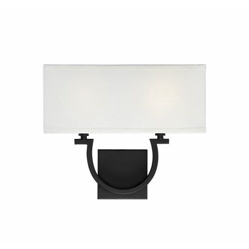 Rhodes 2-Light Wall Sconce in Matte Black by Savoy House