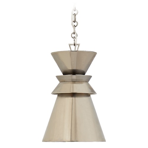 Visual Comfort Signature Collection E.F. Chapman Alborg Stacked Pendant in Nickel by Visual Comfort Signature CHC5240ANAN
