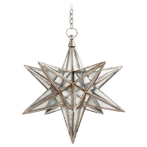 E.F. Chapman Moravian Star Lantern in Silver Leaf by Visual Comfort Signature