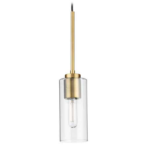 1-Light Pendant from the Cofield Collection in Vintage Brass Finish