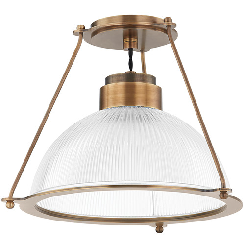 Troy Lighting Troy Lighting Lauren Liess Glint Patina Brass LED Semi-Flushmount Light C2115-PBR