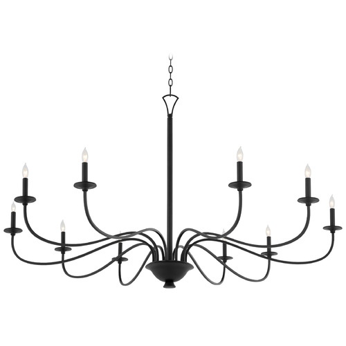 Quorum Lighting Maryse Matte Black Chandelier by Quorum Lighting 6021-10-59