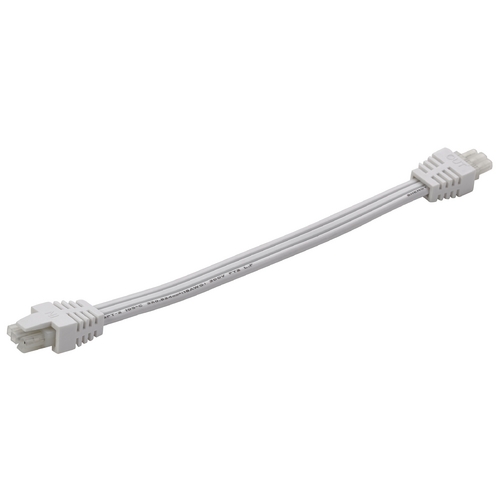 White 6-Inch Interconnect Cable for Recesso Under Cabinet Lights