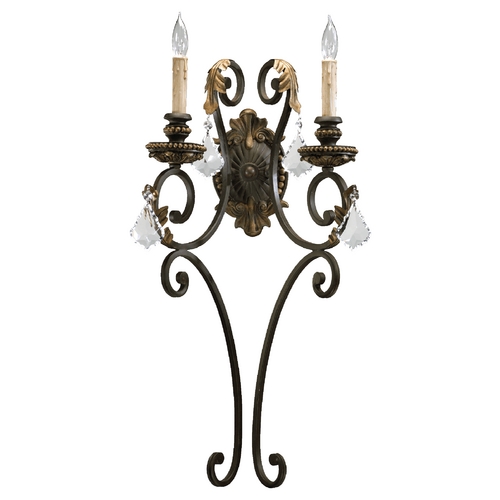 Quorum Lighting Rio Salado Toasted Sienna with Mystic Silver Sconce by Quorum Lighting 5357-2-44