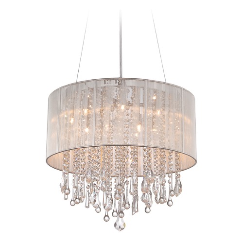 Avenue Lighting Beverly Drive Silver Silk String Chandelier by Avenue Lighting HF1500-SLV