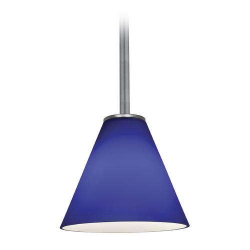 Access Lighting Martini Brushed Steel LED Mini Pendant by Access Lighting 28004-4R-BS/COB