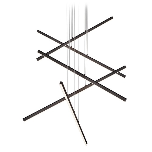 Modern Black LED Multi-Light Pendant 3000K 12000LM by Kuzco Lighting