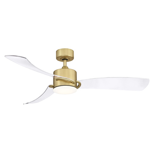 Fanimation Fans Sculptaire Brushed Satin Brass LED Ceiling Fan with Light