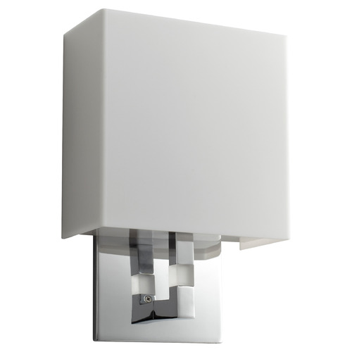 Chameleon Small LED Acrylic Wall Sconce in Chrome by Oxygen Lighting