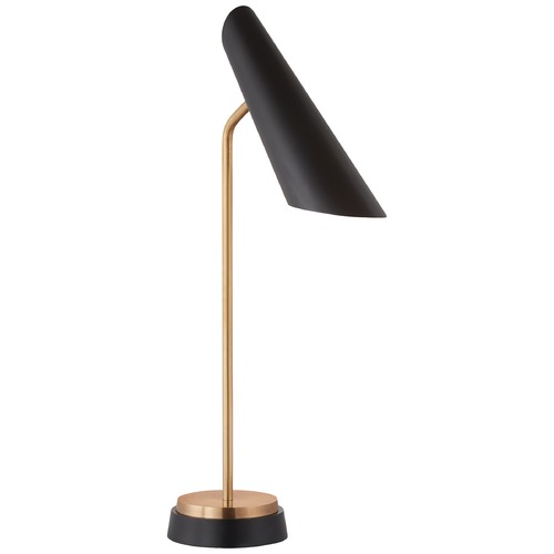 Visual Comfort Signature Collection Aerin Franca Pivoting Task Lamp in Antique Brass by Visual Comfort Signature ARN3401HABBLK