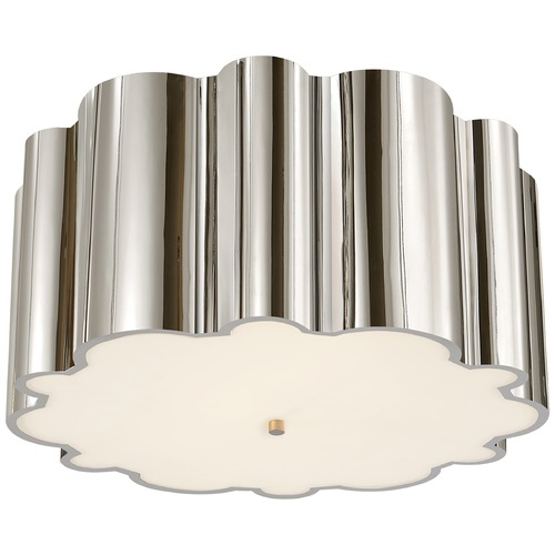 Visual Comfort Signature Collection Alexa Hampton Markos Grande Flush Mount in Nickel by Visual Comfort Signature AH4021PNFG